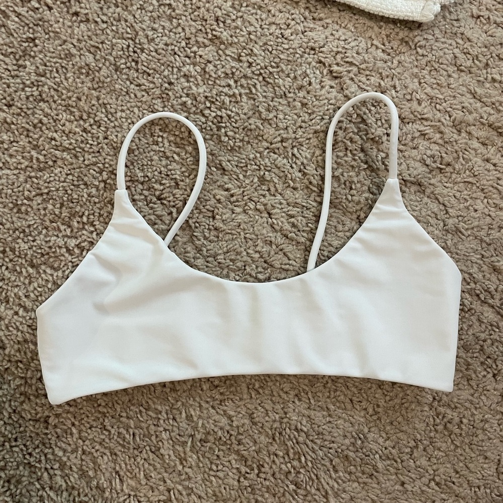 Mikoh white bikini top